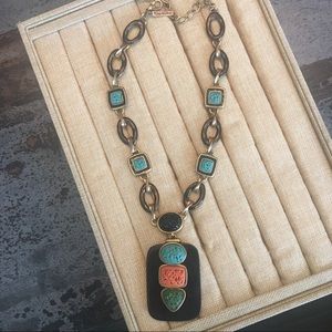 Oscar de la Renta Resin and Enamel Necklace